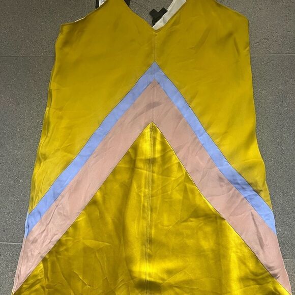 ATM Bakelite Chevron Dress XS BNWT Non Smoking Lined Adjustable Straps - Picture 5 of 14